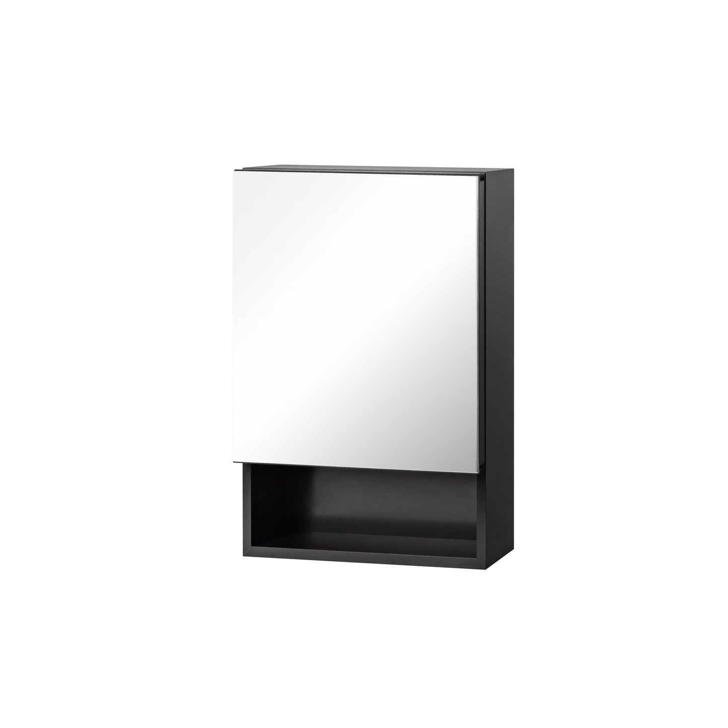 Mirror Cabinet With Swing Door (w under-storage)