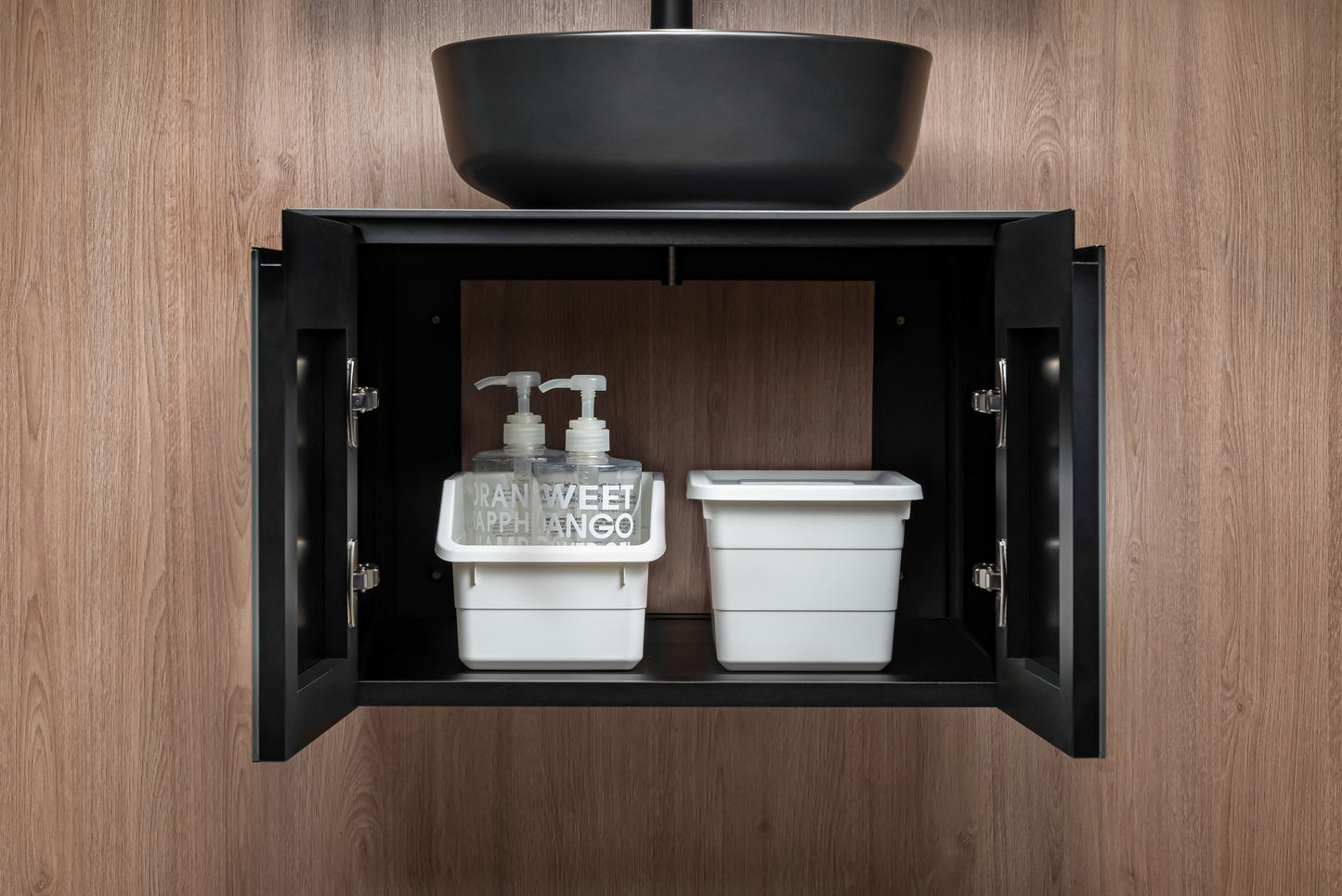 Top Mount Basin Cabinet With Swing Door