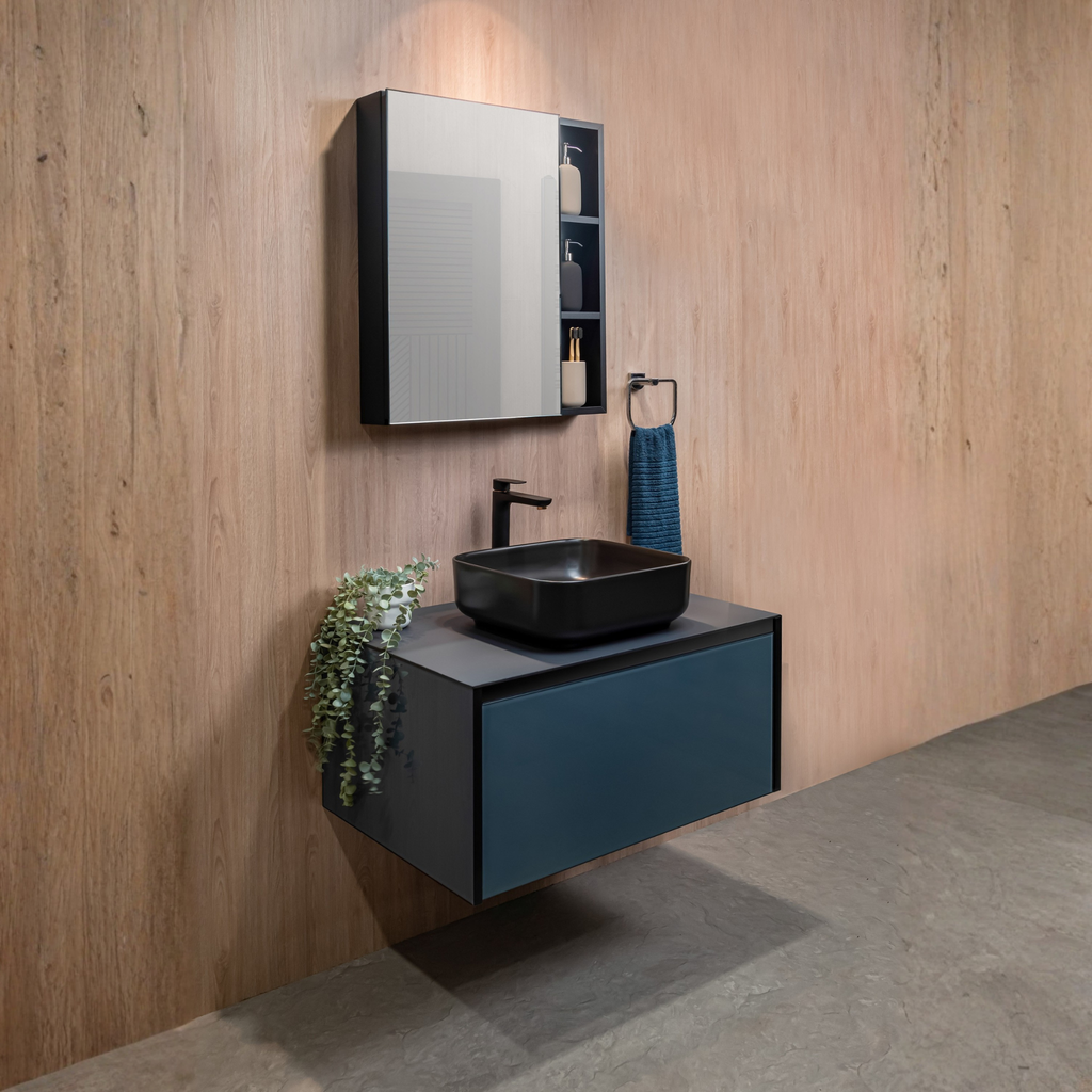 Hauzstil Console Series Drawer Matte Dark Grey aluminium bathroom vanity Malaysia